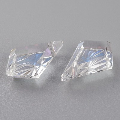 Embossed Glass Rhinestone Pendants GLAA-J101-01B-001MO-1