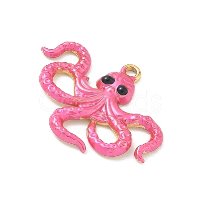 304 Stainless Steel Enamel Pendants STAS-Q119-19G-01-1