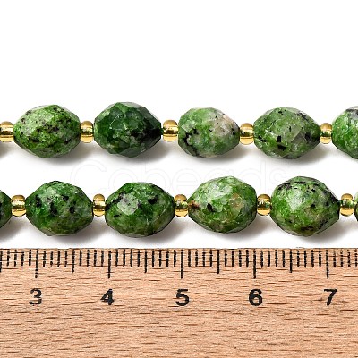 Natural Sesame Jasper Dyed Beads Strands G-D305-B02-02-1