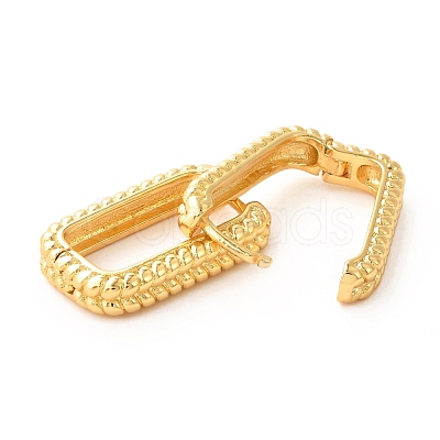 Brass Hoop Earrings EJEW-F273-02A-G-1