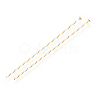Brass Flat Head Pins KK-G331-11-0.7x63-1