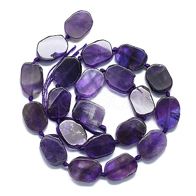 Natural Amethyst Beads Strands G-K245-J12-01-1