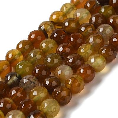 Dyed & Heated Natural Dragon Veins Agate Beads Strands X-G-P539-A01-26-1