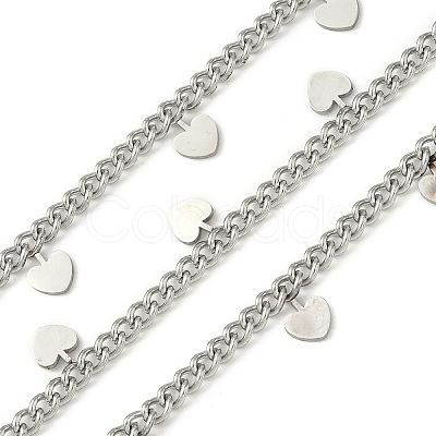 304 Stainless Steel Curb Chains CHS-K017-08B-P-1