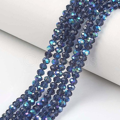 Electroplate Glass Beads Strands EGLA-A044-T2mm-L12-1