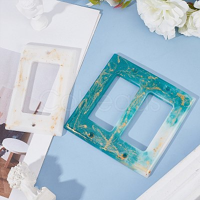 Rectangle Socket Panel Silicone Mould DIY-OC0003-66-1