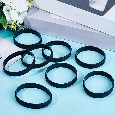 24Pcs Silicone Cord Bracelet Wristband BJEW-CN0001-20-1