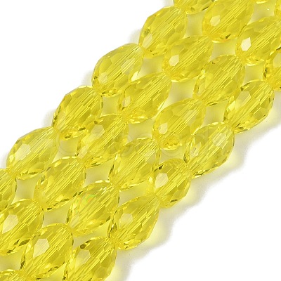 Transparent Glass Beads Strands EGLA-N013-T8mm-D26-1