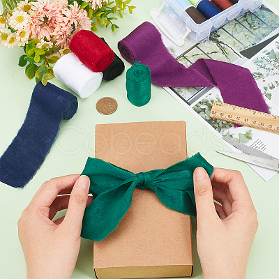 6 Rolls 6 Colors Polyester Ribbons OCOR-BC0006-36E-1