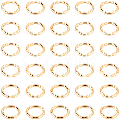 200Pcs 304 Stainless Steel Round Rings STAS-BBC0010-21A-1