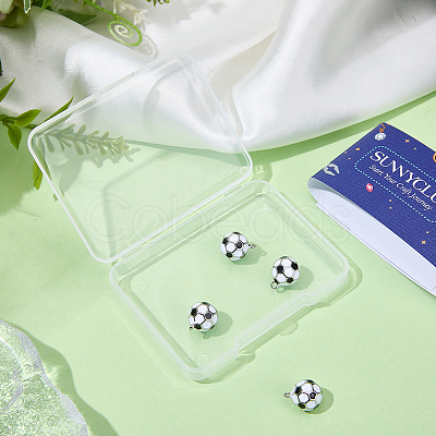 6Pcs Brass Enamel Charms KK-SC0007-75-1