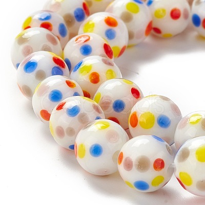 Handmade Lampwork Beads Strands LAMP-D015-11B-1