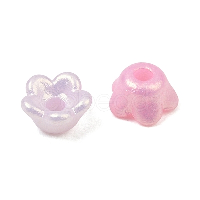 Opaque Acrylic Beads AC-CBAE09B-16-1