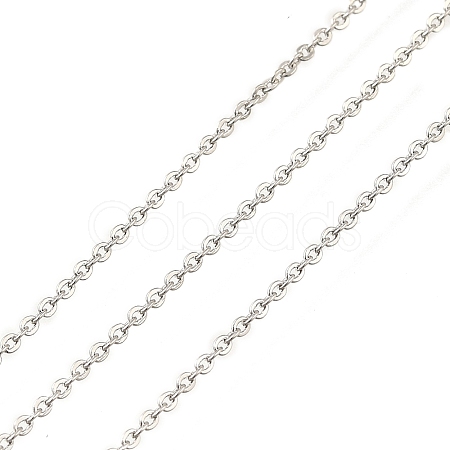 Rack Plating Brass Cable Chains CHC-M001-02-P-1