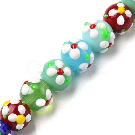 Handmade Lampwork Beads Strands LAMP-A154-05K-1
