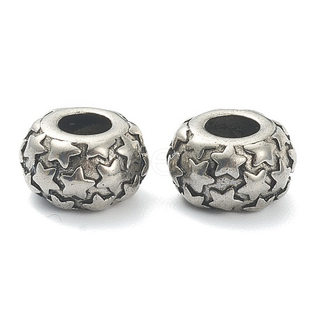 304 Stainless Steel European Beads STAS-I181-040AS-1