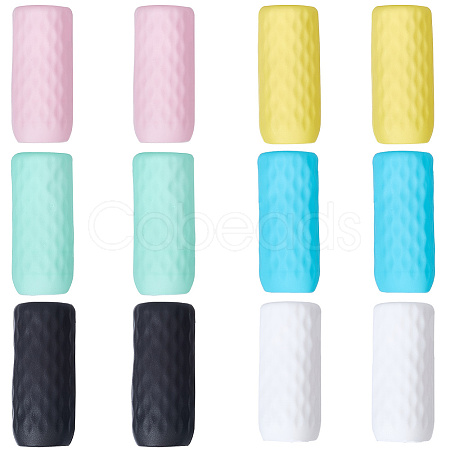 12Pcs 6 Colors Silicone Bottle Covers AJEW-GF0010-78-1