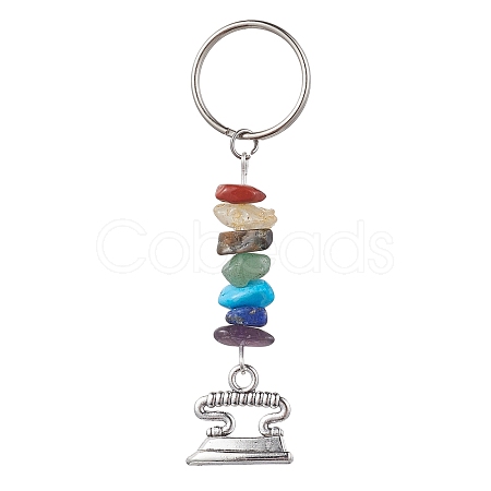 Tibetan Style Zinc Alloy Keychains KEYC-JKC00728-04-1