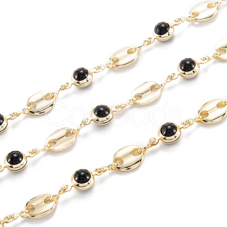 3.28 Feet Handmade Brass Beaded Chain X-CHC-M021-30LG-A-1