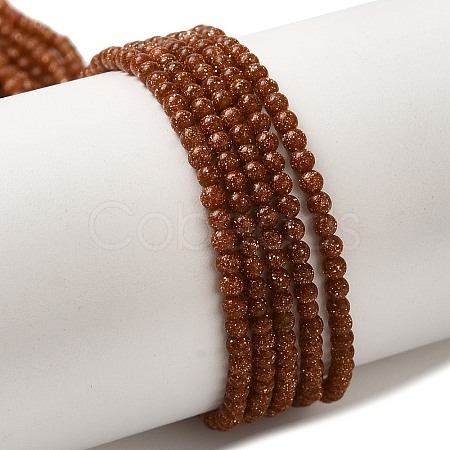 Synthetic Goldstone Beads Strands G-B090-A08-01-1