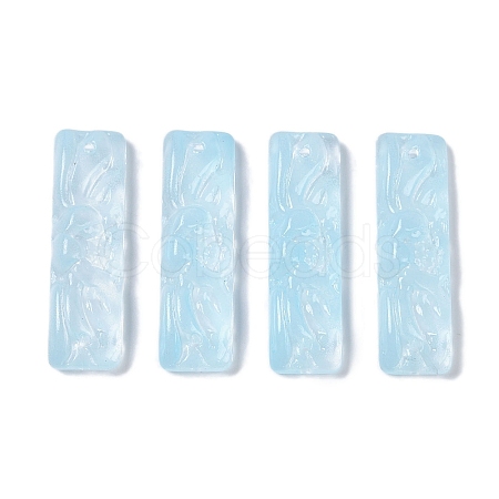 Baking Paint Glass Pendants GLAA-S202-16H-1