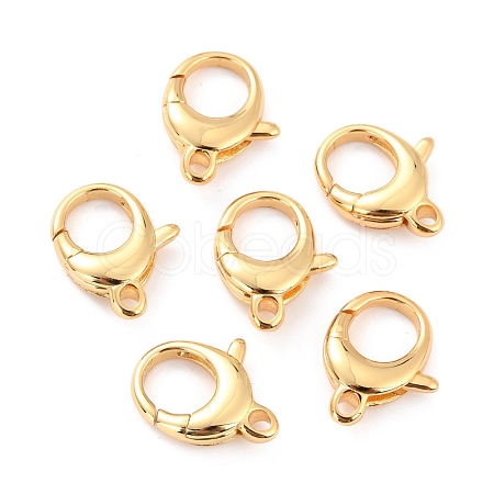 Brass Lobster Claw Clasps KK-D065-02G-1
