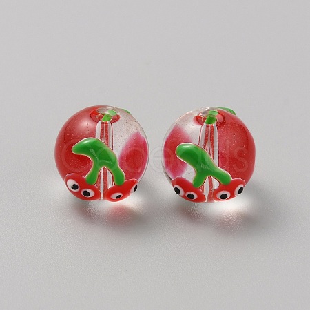 Transparent Glass Beads GGLA-WH0035-05K-1