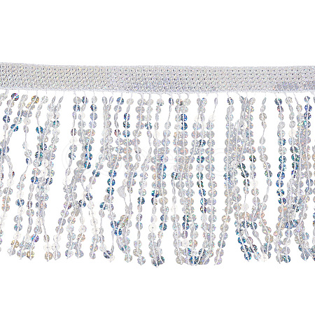 Polyester Sequin Paillette Fringe Tassel Trim OCOR-WH20071-002C-1