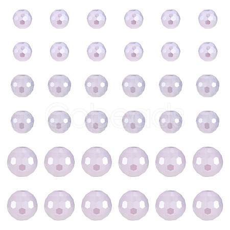 105Pcs 3 Styles Electroplate Opaque Solid Color Glass Beads Strands GLAA-TA0004-40A-1