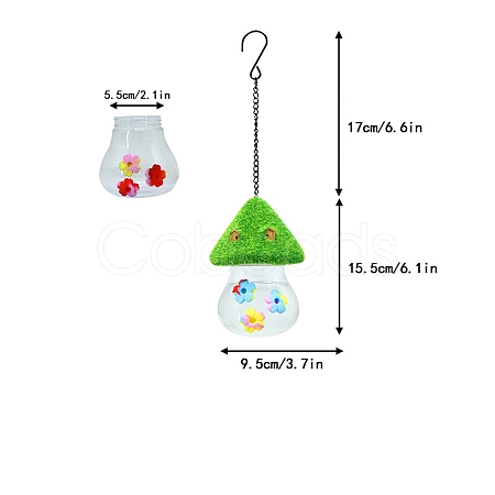 Resin & ABS Bird Hanging Feeder PW-WG45794-02-1