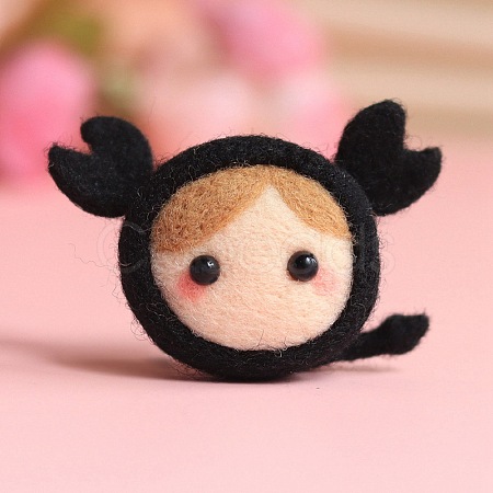DIY Constellation Doll Keychain Needle Felting  Kit DIY-D068-01P-12-1
