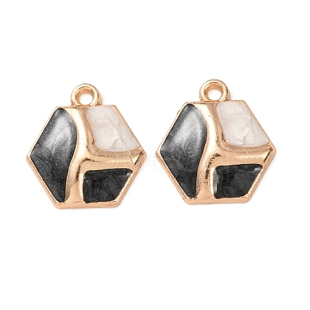 Alloy Enamel Pendants FIND-K030-02D-G-1