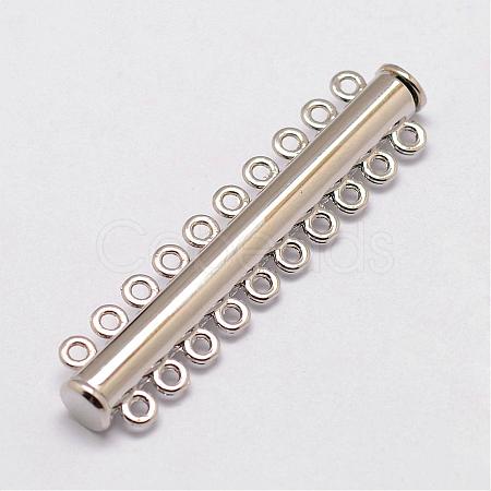 Alloy Magnetic Slide Lock Clasps PALLOY-P103-09P-1