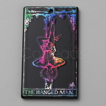 Printed Acrylic Pendants OACR-WH0036-23O-1