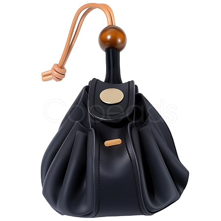 Cowhide Drawstring Coin Purses AJEW-WH20049-45C-1