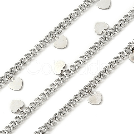 304 Stainless Steel Curb Chains CHS-K017-08B-P-1