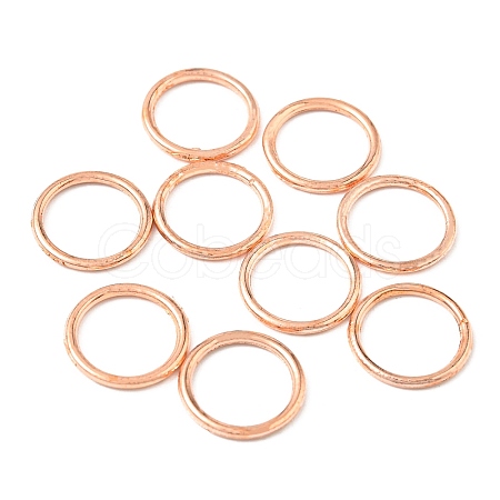 Alloy Soldered Closed Jump Rings KK-WH0052-05A-RG-1