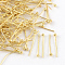 Brass Ball Head pins, Cadmium Free & Lead Free, Golden, 22x0.5mm, 24 Gauge, Head: 2mm, about 10000pcs/bag