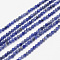 Natural Sodalite Bead Strands, Faceted, Round, 2mm, Hole: 0.5mm, about 170~180pcs/strand, 12.9~13.3 inch(330~340mm)