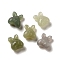 Natural Nephrite Jade/Hetian Jade Beads, Rabbit, 14x12x7mm, Hole: 1mm