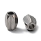 Non-Tarnish 303 Stainless Steel Beads, Oval, Stainless Steel Color, 10x7x7mm, Hole: 3mm