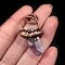 Amethyst with Metal Pendants, Irregular, for Necklaces Making, 17.72 inch(45cm)