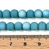 Frosted Opaque Glass Beads Strands GLAA-T032-P6mm-MBB13A-4
