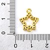 Brass Micro Pave Clear Cubic Zirconia Star Links Connector Charms KK-A230-03B-G-3