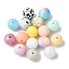 Round Food Grade Eco-Friendly Silicone Focal Beads SIL-F003-05-2