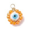 Handmade Lampwork & Glass Pendants PALLOY-JF01761-2