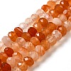 Natural Banded Agate/Striped Agate Beads Strands G-E605-A02-01H-2