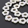 Freshwater Shell Beads Frames Strands X-SHEL-T009-14A-4
