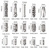 150Pcs 15 Style Tibetan Style Alloy Tube Beads FIND-SZ0001-16-RS-7