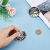 Flat Round Aluminum Car Decorative Stickers DIY-WH0504-29-3